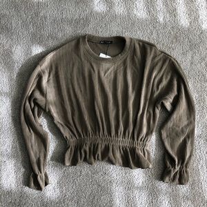 Zara Sweater Cinched Waist